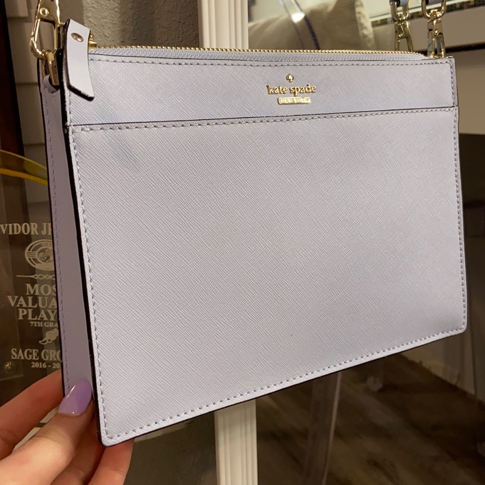 light purple kate spade crossbody purse